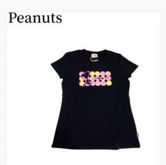 タグ付き PEANUTS スヌーピー ドット柄 Tシャツ ブラックのサムネイル