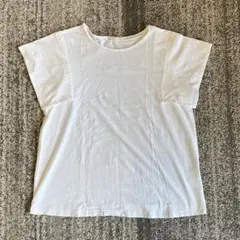 GU レディース　半袖Tシャツ　フリル袖