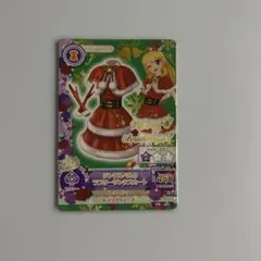 アイカツカード ジングルベルのラブリーサンタスカート 星宮いちご PR