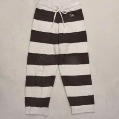 gelato pique スーパーマリオ ルームパンツ F ボーダー グレー 白