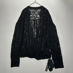 MICALLE MICALLE　総レース　ブラック　カシュクールネックのサムネイル