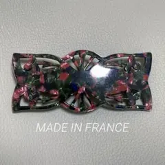ヴィンテージ フランス製 フラワーデザイン 大ぶり バレッタ レトロのサムネイル