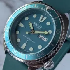 稼働品 SEIKO セイコー 自動巻き 60s 70s ヴィンテージ 緑文字盤のサムネイル