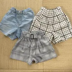 ショートパンツ　GLOBAL WORK 3枚セット　110cm 夏用