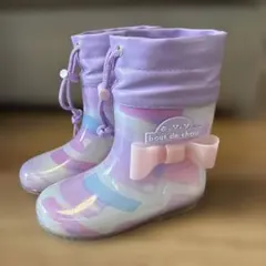 a.v.v リボン付きレインシューズ