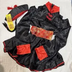 キョンシー/チャイナドレス/ハロウィン/コスプレ衣装《レディースXL》