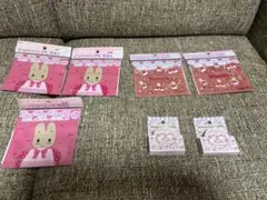 ②マロンクリーム ジップバッグ マスキングテープ セット