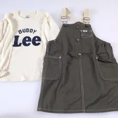 BUDDY Lee 長袖Tシャツ＆ ジャンパースカート１２０サイズセット
