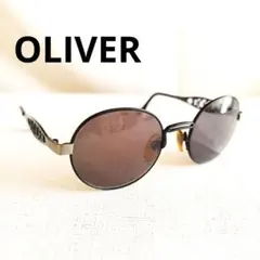 OLIVER　サングラス　1824　メタルフレーム　フルリム　ブラック　度なし