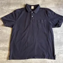 ブルックスブラザーズ VINTAGE POLO 胸ポケット ポロシャツ 紺 L