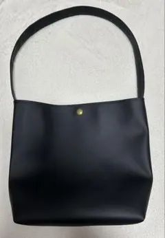 モノトーン合皮ワンショルダーバッグ（ハンドメイド）