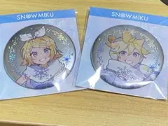 鏡音リン・レン　雪初音シリーズ　バッジ