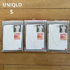 新品未使用　UNIQLO ヒートテック VネックT 半袖　ホワイト Sサイズ