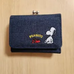 PEANUTS スヌーピー がま口財布 デニムのサムネイル