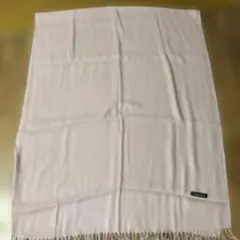 カシミヤ 淡いピンク ストール フリンジ付き