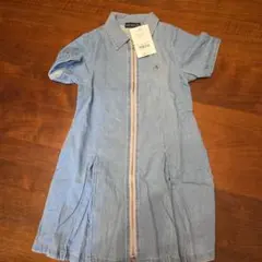 nexchic デニム 半袖ワンピース