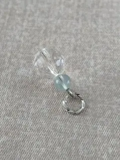 水晶 アクアマリン＊ペンダントトップ＊チャーム＊天然石