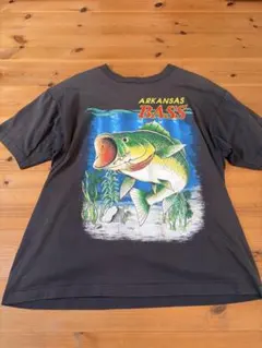 ブラックバスビッグtシャツ アニマルusa製シングルステッチblackbass