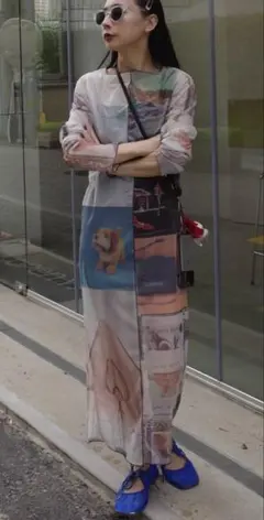 ameri EMOTIONAL COLLAGE RIB SKIRT Sサイズ - メルカリ