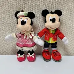 パルパルーザ　ミッキー　ミニー　ぬいぐるみバッジ　セット