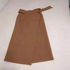 ［美品］ブラウン ラップスタイル ロングスカート❤️
