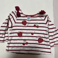 motherways ボーダー 長袖 トップス 76cm