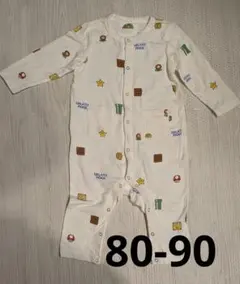 ジェラピケ　 GELATO PIQUE スーパーマリオ　ベビー　ロンパース 80