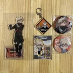 ヒロアカ　東急コラボ　爆豪　セット　アクリルスタンド　缶バッジ