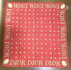 Christian Dior ヴィンテージ ボタン・ハチ・ロゴ柄 スカーフ
