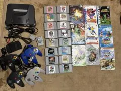Nintendo64 本体＋コントローラー4個＋ソフト16本セット ジャンク