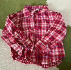 チェックシャツ　120 女児　女の子　キッズ　トップス　MPS ライトオン