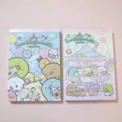 2種セット　A6メモパッド　すみっコぐらし　たぴおかパークテーマ