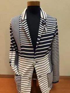 LARDINI ラルディーニ ニットジャケット ボーダーSサイズ　お洒落