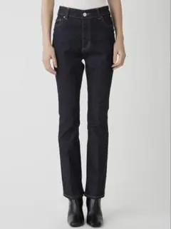 Mila owenミラオーウェン 裾スリットスキニーデニムパンツ レディース