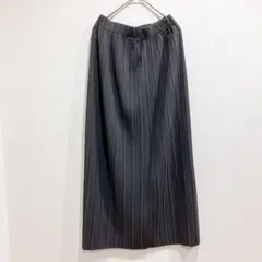 ストレートプリーツスカート ロング Iライン ウエストゴム　Mサイズ　春夏秋冬