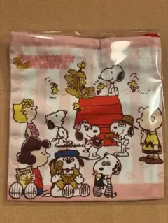 SNOOPYスヌーピー コミックデザインポーチ 巾着袋　巾着