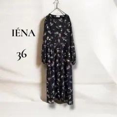 IENA イエナ ドットティアード チュニックシアーブラウス 濃紺2WAY 