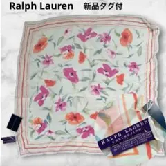 美品✨️ラルフローレン大判スカーフヴィンテージパープルレーベル