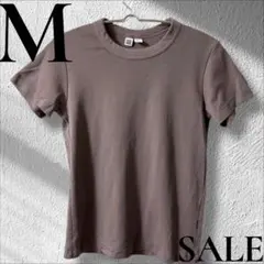 「即日発送」M UNIQLO グレー 半袖Tシャツカットソー厚着