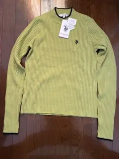 【未使用新品】U.S.POLO ASSN. ニット ライトグリーン フリーサイズ