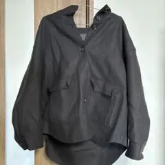 NOBLE フード付きジャケット ダークブラウン