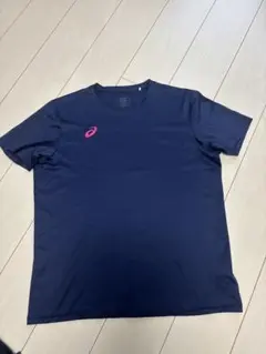 ASICS バレーボールTシャツ ネイビー - メルカリ