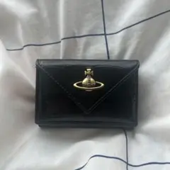 Vivienne Westwood 3つ折り財布 クロ レザー