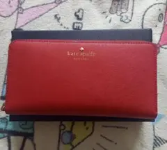 kate spade 財布 レッド