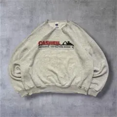 vintage古着Russellラッセル前Vガゼット雰囲気系ボロスウェット