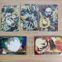 ヒロアカ ウエハース4 緑谷 爆豪 オールマイト