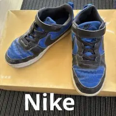 Nike スニーカー 青/黒 ベルクロ付き　22cm