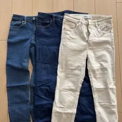 ZARA、GUスリムフィットデニム ３枚セット