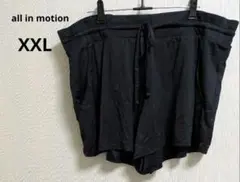 古着 all in motion ブラックショートパンツ XXL