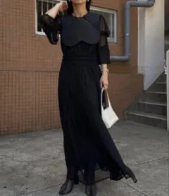 【お値下】AMERI DEFORMATION COLLAR LACE DRESS